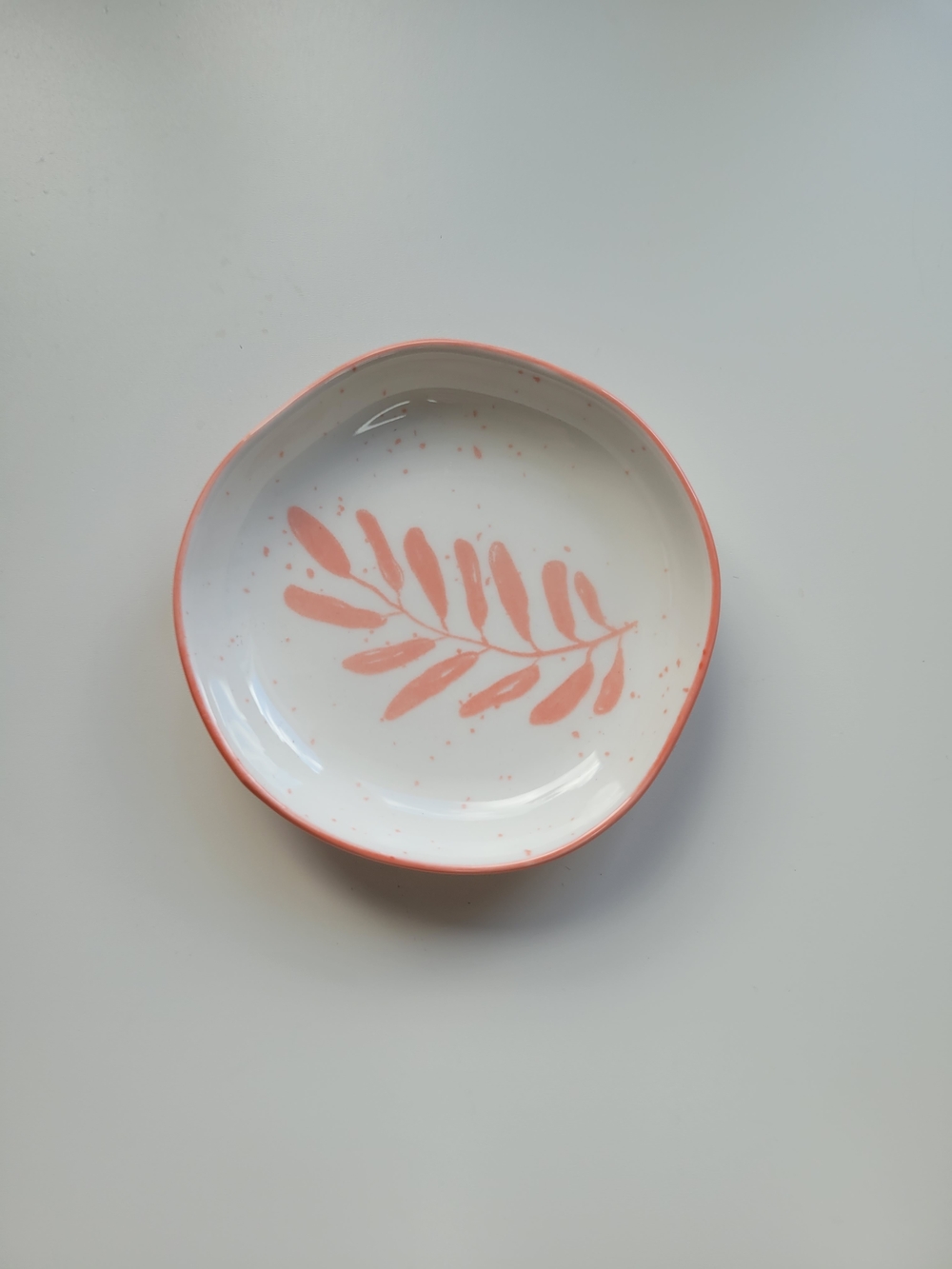 🎁 Free with purchase of $25+ / Heirloom Trinket, Blush Pink Botanical Leaf